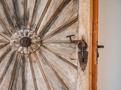  Detail shot of the entrance door to the suite